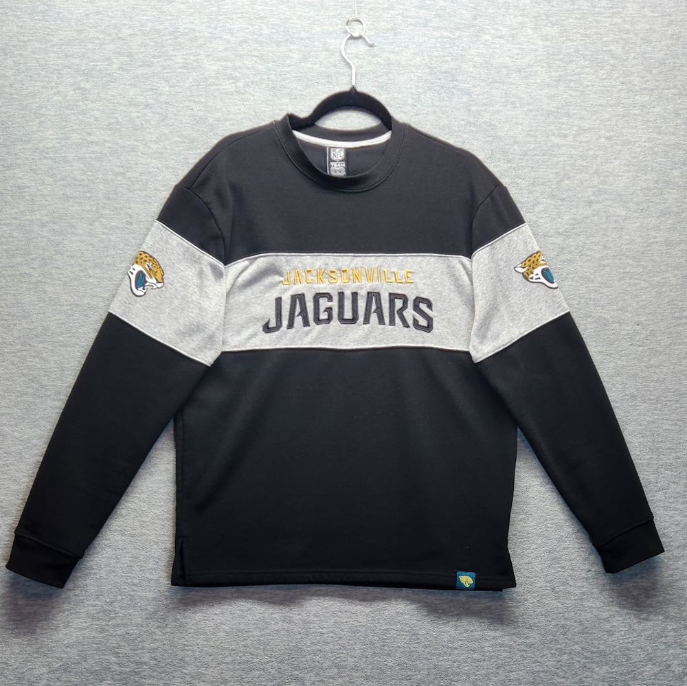 Jacksonville JAGUARS NFL team embroidered crewneck sweater men M casual football